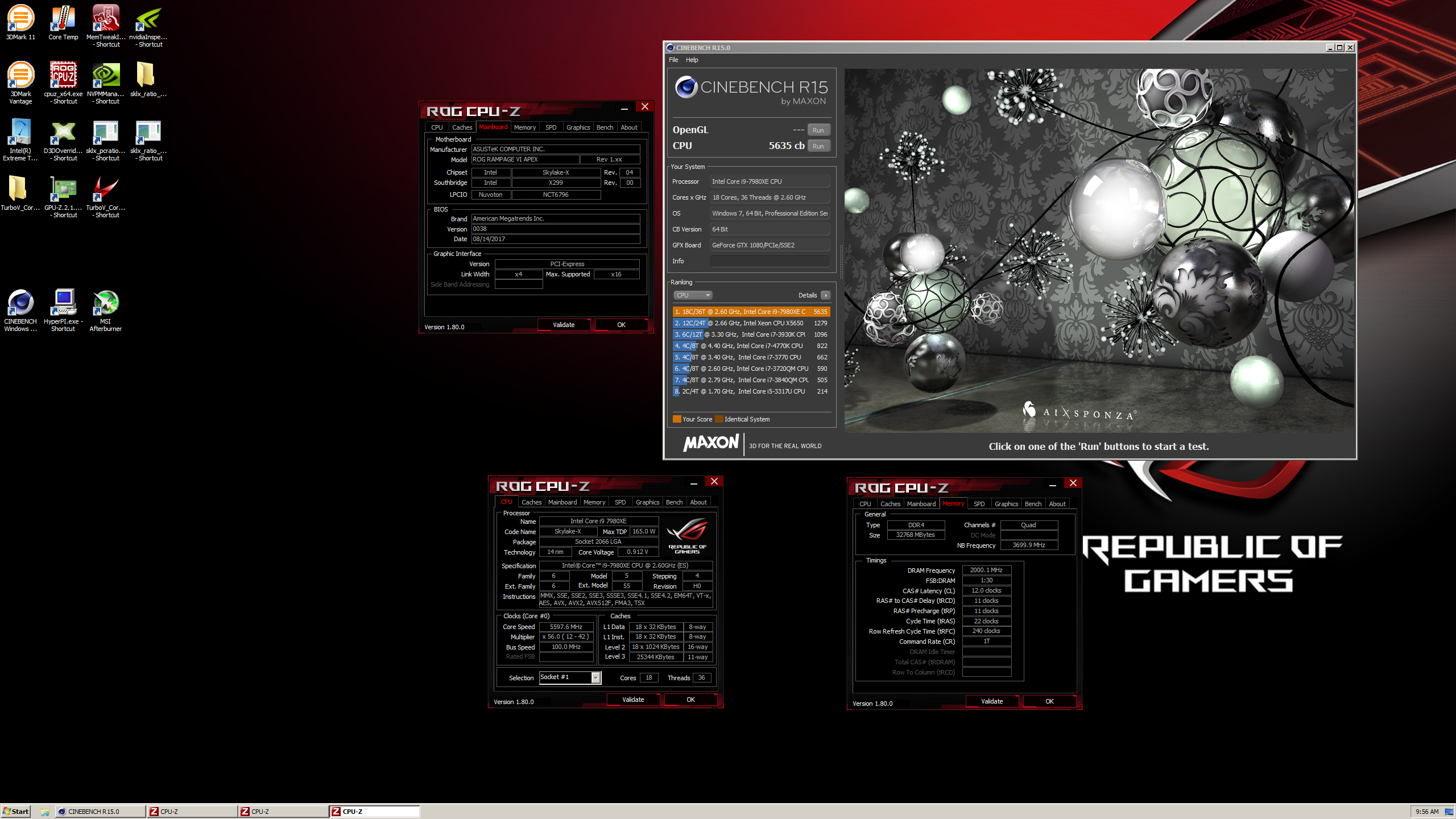 Cinebench R15 - 5635 by der8auer